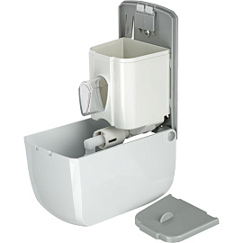 Дозатор для жидкого мыла механический Luscan Professional пластик бело-серый 0.5 л