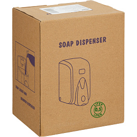 Дозатор для жидкого мыла механический Luscan Professional пластик бело-серый 0.5 л