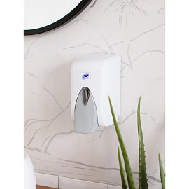 Дозатор для жидкого мыла механический Luscan Professional пластик бело-серый 0.5 л