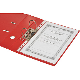 Папка-регистратор Bantex (Attache Selection) коллекция Strong 70 мм красная ПВХ с технологией Strong Line