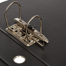 Папка-регистратор Bantex (Attache Selection) коллекция Strong 70 мм чёрная ПВХ с технологией Strong Line