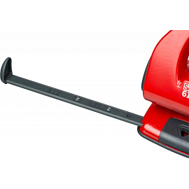 Дырокол Sax 618 до 65 листов красный с линейкой