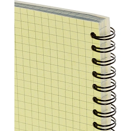 Бизнес-тетрадь Attache Selection А4 80 листов желтая в клетку на спирали (220х298 мм)