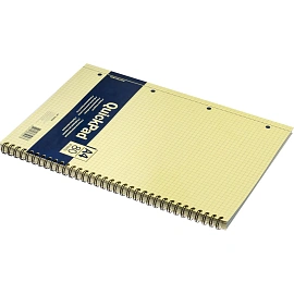 Бизнес-тетрадь Attache Selection А4 80 листов желтая в клетку на спирали (220х298 мм)