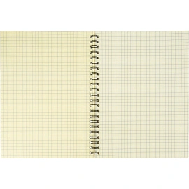 Бизнес-тетрадь Attache Selection А5 60 листов желтая в клетку на спирали (150х215 мм)