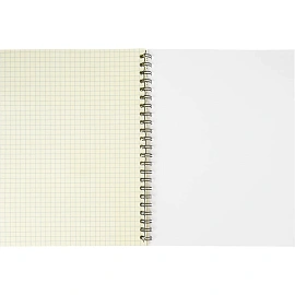 Бизнес-тетрадь Attache Selection А5 60 листов желтая в клетку на спирали (150х215 мм)
