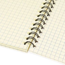 Бизнес-тетрадь Attache Selection А5 60 листов желтая в клетку на спирали (150х215 мм)