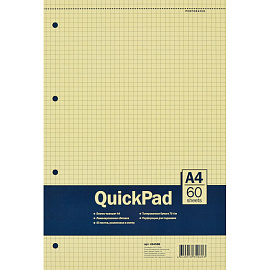 Сменный блок Attache Selection А4 60 листов в клетку желтый