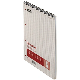 Блокнот Attache Selection Clear Pad А4 80 листов без линовки белый на спирали (205х305 мм)