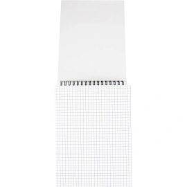 Блокнот Attache Selection Clear Pad А5 80 листов без линовки белый на спирали (145х215 мм)