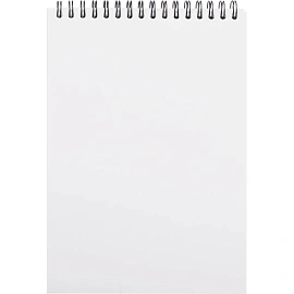 Блокнот Attache Selection Clear Pad А5 80 листов без линовки белый на спирали (145х215 мм)