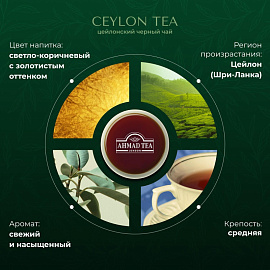 Чай черный Ahmad Tea Ceylon 100 пакетиков фото Чай черный Ahmad Tea Ceylon 100 пакетиков