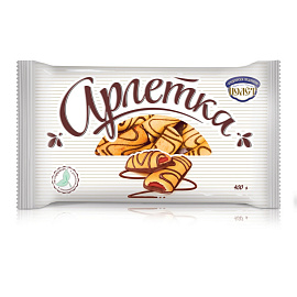 Печенье сдобное в глазури Полет Арлетка 400 г