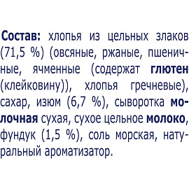 Каша Nestle Быстров овсяная изюм и орехи 17 штук по 40 г