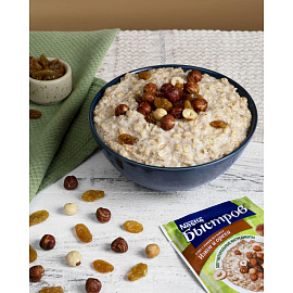 Каша Nestle Быстров овсяная изюм и орехи 17 штук по 40 г
