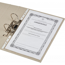 Папка-регистратор Attache Economy 75 мм картонная без покрытия и уголка (10 штук в упаковке)