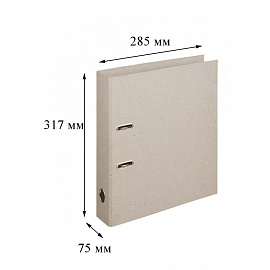 Папка-регистратор Выбор есть (Attache Economy) 75 мм картонная без покрытия и уголка (10 штук в упаковке)