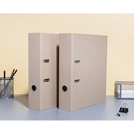 Папка-регистратор Attache Economy 75 мм картонная без покрытия и уголка (10 штук в упаковке)