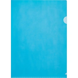 Папка-уголок Attache Economy A4 пластиковая 100 мкм синяя (10 штук в упаковке)