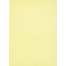 Папка-уголок Attache Economy A4 пластиковая 100 мкм желтая (10 штук в упаковке)