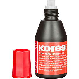Краска штемпельная Kores красная на водно-масляной основе 28 мл