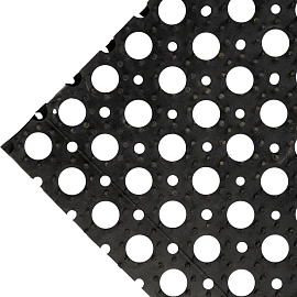 Коврик входной (придверный) Rubberhole ячеистый грязезащитный 100x150 см чёрный