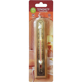 Термометр коричневый комнатный деревянный без ртути