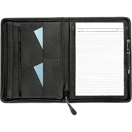 Сумка-папка деловая Алекс Лидер из искусственной кожи черного цвета (123и)