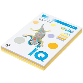 Бумага цветная для печати IQ Color 5 цветов медиум RB03 (А4, 80 г/кв.м, 250 листов)