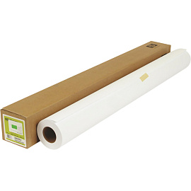Бумага широкоформатная HP Bright White InkJet (90 г/кв.м, длина 45.7 м, ширина 914 мм, диаметр втулки 50.8 мм, C6036A)