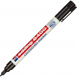 Маркер для CD перманентный Edding E-8400/1 черный (толщина линии письма 0.5-1 мм)