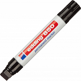 Маркер перманентный Edding E-850/1 черный (толщина линии 5-16 мм) клиновидный наконечник