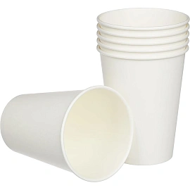 Стакан одноразовый бумажный Комус 300/430 мл белый (50 штук в упаковке, HB90-430-0000)