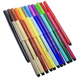 Фломастеры Koh-I-Noor "Owls", 24цв., трехгранные, смываемые, картон, европодвес фото Фломастеры Koh-I-Noor "Owls", 24цв., трехгранные, смываемые, картон, европодвес