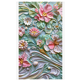 Блокнот А6 32л., на скрепке BG "Flowers and shine", блестки