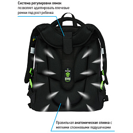 Ранец Berlingo Expert Max "Gaming Zone" 37*28*16см, 2 отделения, анатомическая спинка, дождевик в комплекте