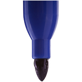 Маркер перманентный двухсторонний OfficeSpace синий, пулевидный, 0,8/2,0мм