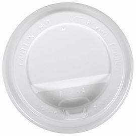 Крышка для стакана Сканди Пакк 80 мм пластиковая белая с клапаном 1000 штук в упаковке
