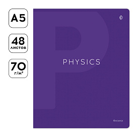 Тетрадь предметная 48л. Greenwich Line "Color theory" - Физика, пантонная печать, матовая ламинация, выборочный УФ-лак, 70г/м2