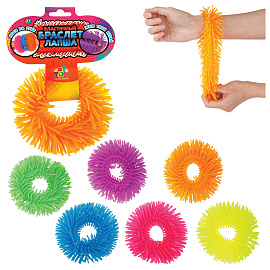 Игрушка-антистресс "ЛАПША" эластичный браслет, ассорти, 1TOY фото Игрушка-антистресс "ЛАПША" эластичный браслет, ассорти, 1TOY