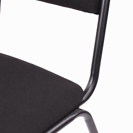 Стул для посетителей РС00М, черный каркас, ткань черная фото Стул для посетителей РС00М, черный каркас, ткань черная