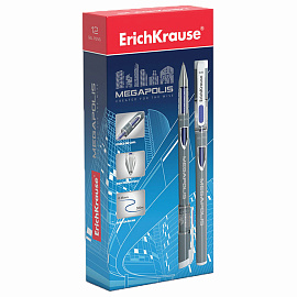 Ручка гелевая неавтоматическая Erich Krause Megapolis Gel синяя (толщина линии 0.35 мм, 92) фото Ручка гелевая неавтоматическая Erich Krause Megapolis Gel синяя (толщина линии 0.35 мм, 92)