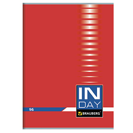 Тетрадь А4, 96 л., BRAUBERG скоба, клетка, обложка картон, "INDAY", 400520 фото Тетрадь А4, 96 л., BRAUBERG скоба, клетка, обложка картон, "INDAY", 400520