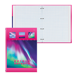 Тетрадь на кольцах А4, 100л., BG "Северное сияние", глянцевая ламинация