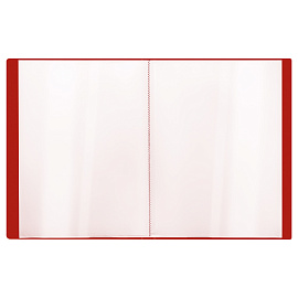 Папка с 20 вкладышами СТАММ "Стандарт" А4, 14мм, 600мкм, пластик, красная фото Папка с 20 вкладышами СТАММ "Стандарт" А4, 14мм, 600мкм, пластик, красная