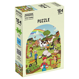 Пазл 104 эл. ТРИ СОВЫ "Приключения на ферме