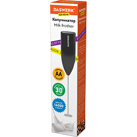 Капучинатор/вспениватель молока электрический, черный, DASWERK (ДАСВЕРК), 456176 фото Капучинатор/вспениватель молока электрический, черный, DASWERK (ДАСВЕРК), 456176