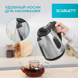 Чайник электрический Scarlett SC-EK21S20 серебристый
