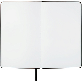 Скетчбук 80л., 130*210 Гамма "Студия", черный, твердая обложка, на резинке, белая, 140г/м2