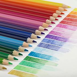 Карандаши цветные акварельные Faber-Castell шестигранные 24 цвета с кистью фото Карандаши цветные акварельные Faber-Castell шестигранные 24 цвета с кистью